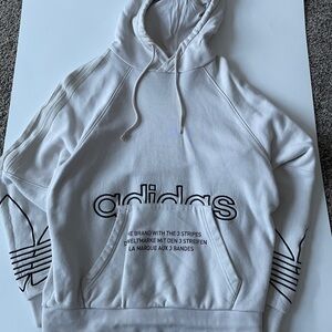 Adidas Men's Gray Hoodie Sweater